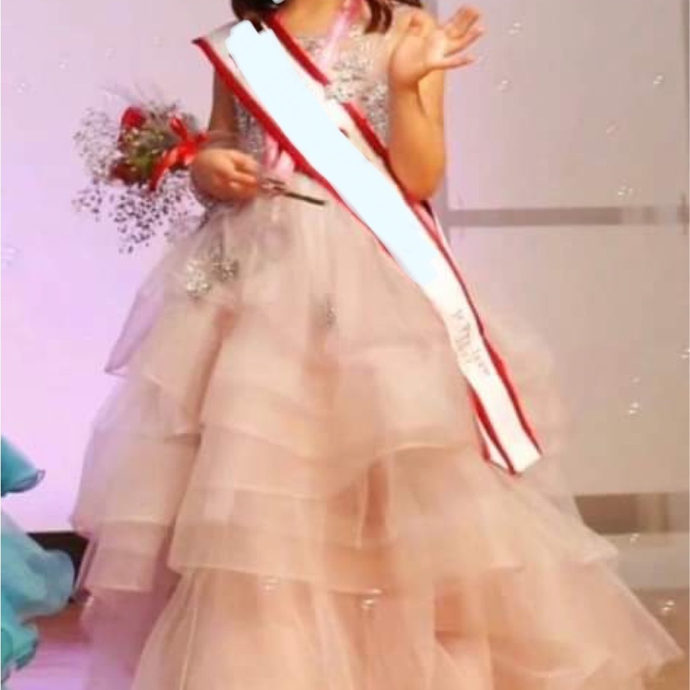 Dusty Pink Pageant Dress